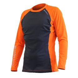 Sharkskin Rapid Dry Long Sleeve Orange/Charcoal